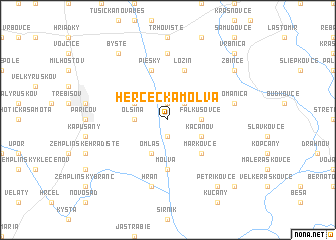 map of Hercecká Moľva
