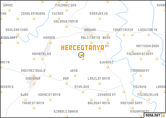 map of Hercegtanya