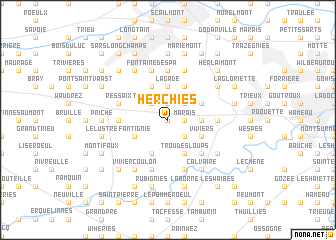 map of Herchies