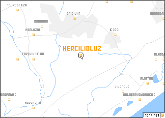 map of Hercílio Luz