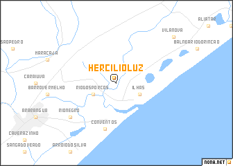 map of Hercílio Luz
