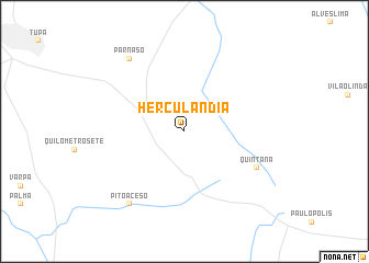 map of Herculândia