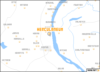 map of Herculaneum