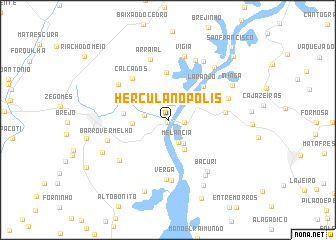 map of Herculanópolis