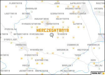 map of Herczeghtanya