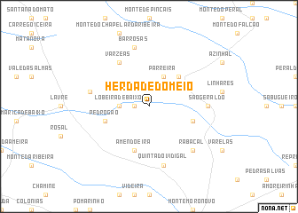 map of Herdade do Meio