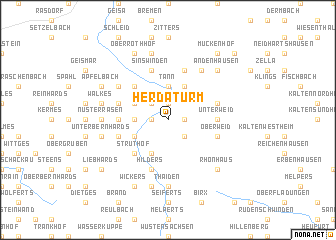 map of Herdaturm