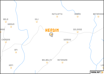 map of Herdīm