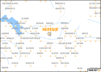 map of Heredia