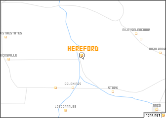 map of Hereford