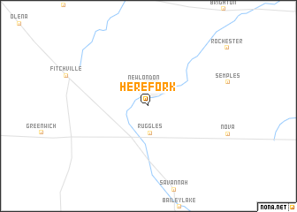 map of Herefork