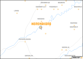 map of Heremakono