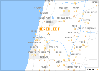 map of H̱erev Leʼet