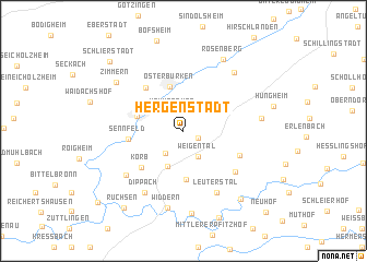 map of Hergenstadt