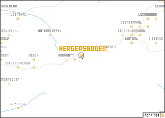 map of Hergersboden