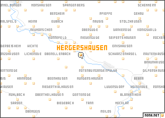 map of Hergershausen