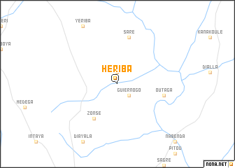 map of Hériba