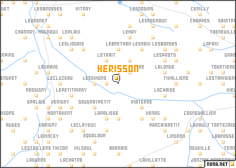map of Hérisson