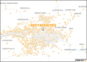 map of Heritage Acres