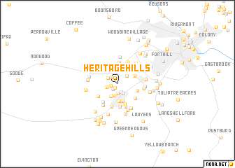 map of Heritage Hills