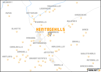 map of Heritage Hills