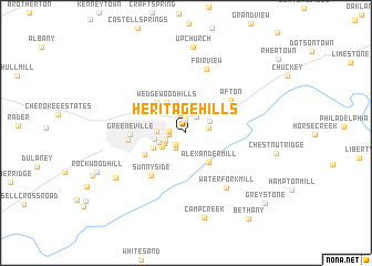 map of Heritage Hills