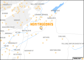 map of Heritage Oaks