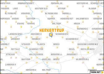 map of Herkentrup