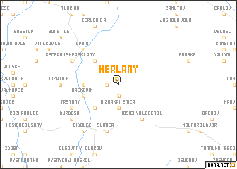 map of Herľany
