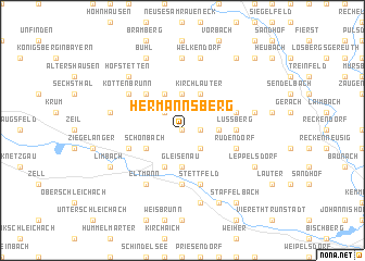 map of Hermannsberg