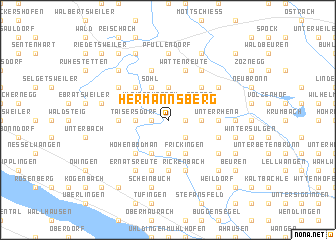 map of Hermannsberg