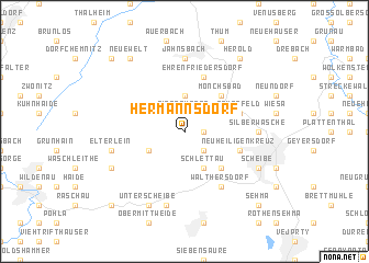 map of Hermannsdorf