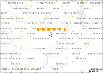 map of Hermannsfeld