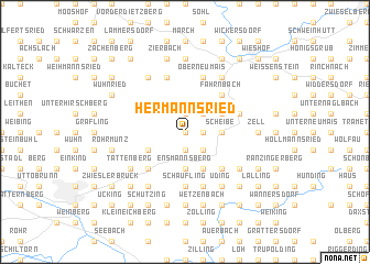 map of Hermannsried