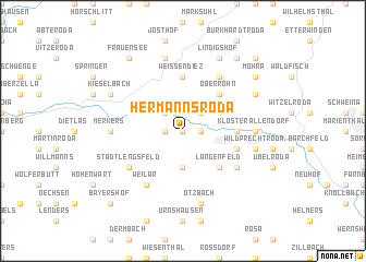 map of Hermannsroda