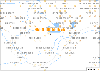 map of Hermannswiese