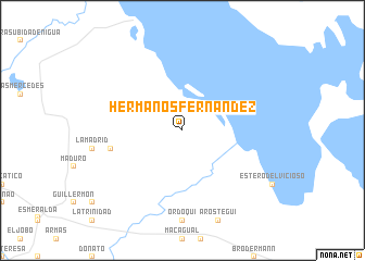 map of Hermanos Fernández