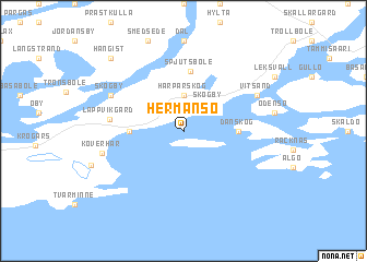 map of Hermansö