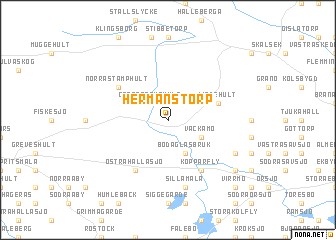 map of Hermanstorp