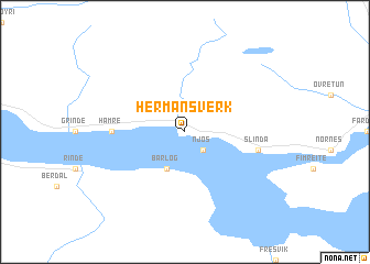 map of Hermansverk