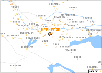 map of Hermedān