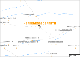 map of Hérmedes de Cerrato