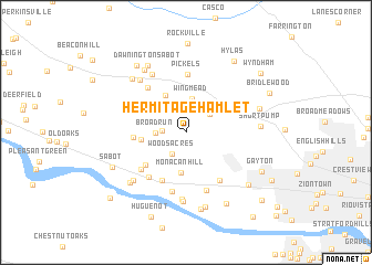 map of Hermitage Hamlet