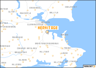 map of Hermitage