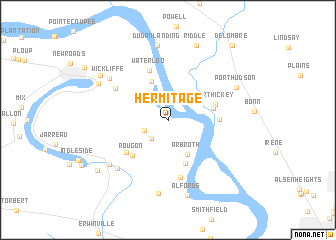 map of Hermitage