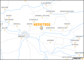 map of Hermitage