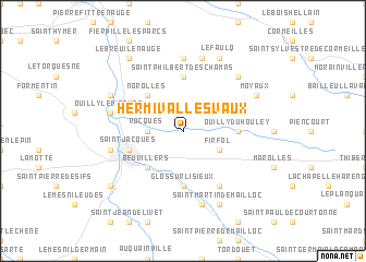 map of Hermival-les-Vaux