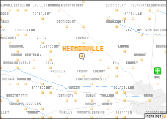 map of Hermonville