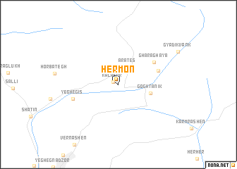 map of Hermon