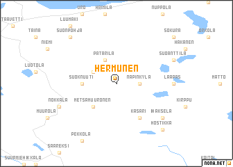 map of Hermunen